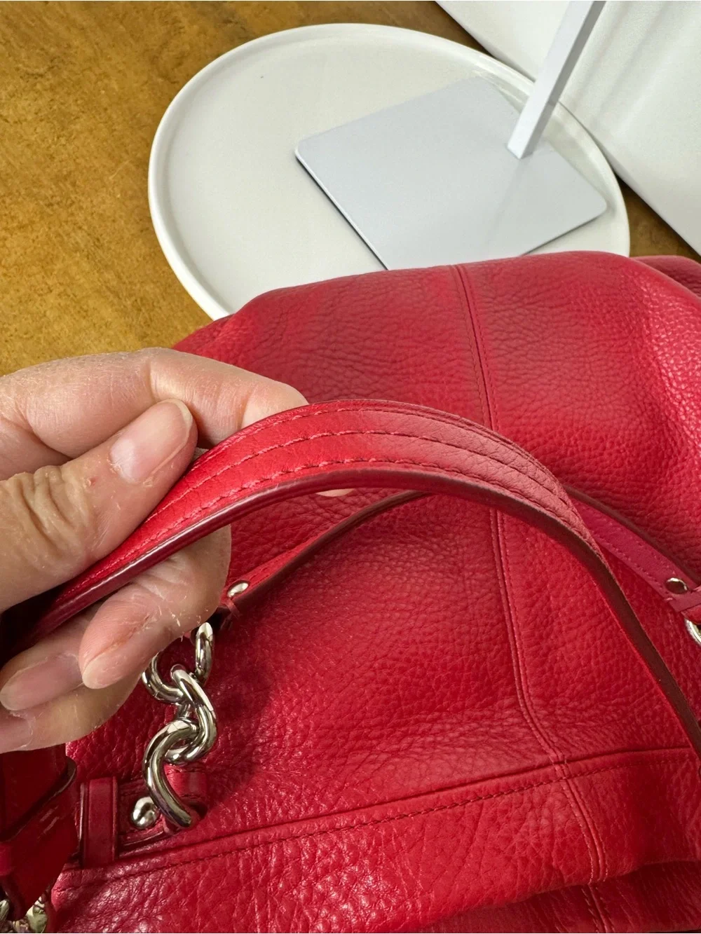 Coach Brooke Pebbled Leather Hobo Bag
